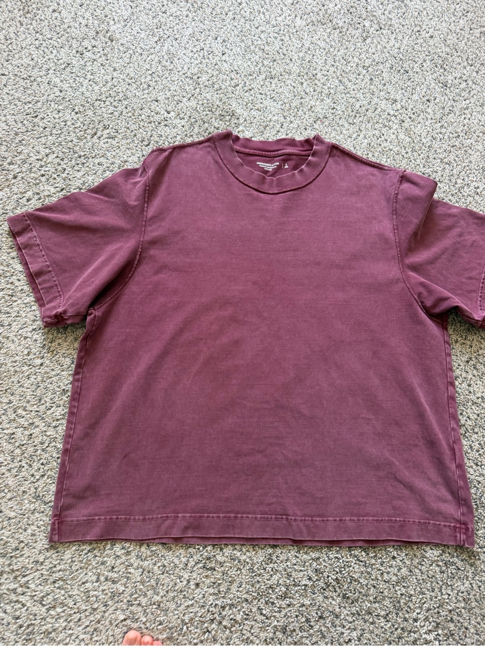Abercrombie & Fitch Short Sleeve Crewneck T-Shirt - Plum L